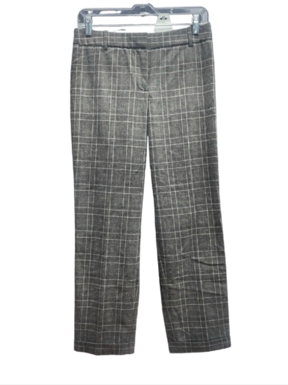 J Crew Brown Plaid Cafe Capri Low Rise Trouser Pants Sz 6
